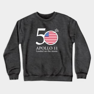 50th anniversary moon Crewneck Sweatshirt